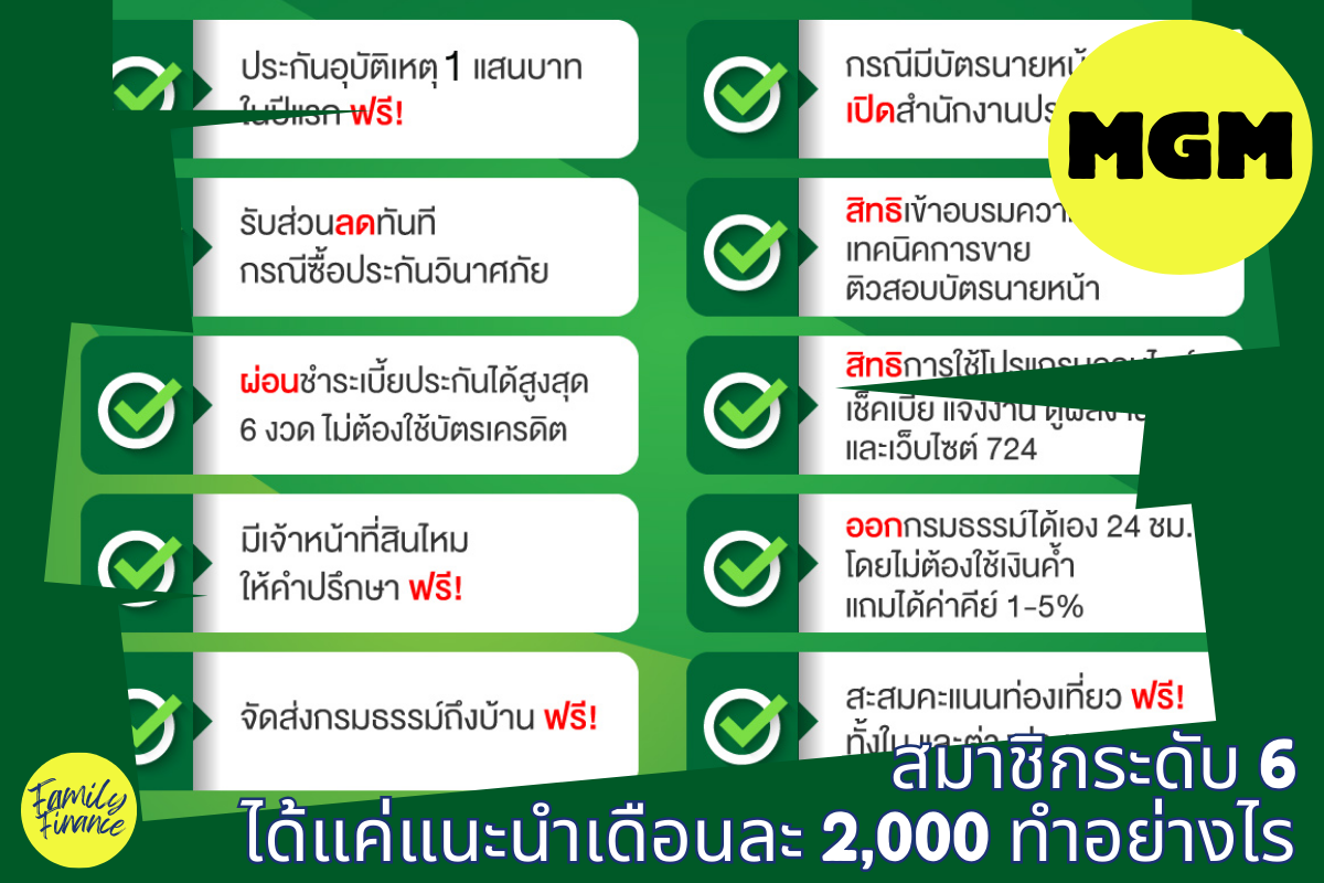 Read more about the article สมาชิกระดับ 6 มีค่าแนะนำเดือนละ 1,000 บาทต้องทำอย่างไร